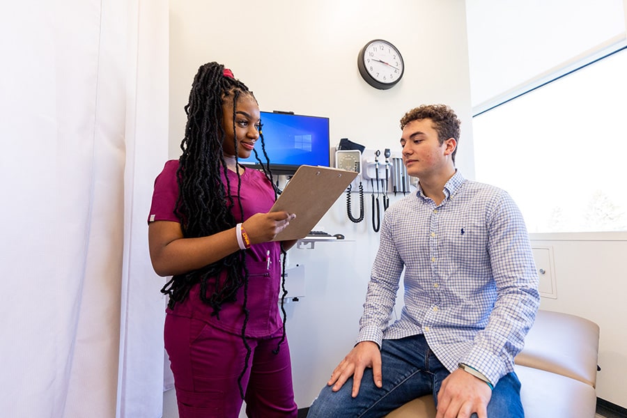 Nursing student patient simulation