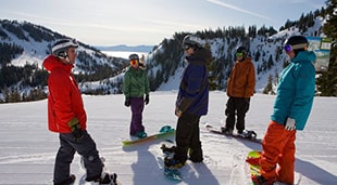 Snowboard lesson