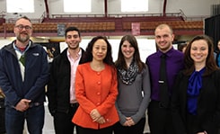 Students and faculty who work in the lab