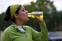 Person hydrating