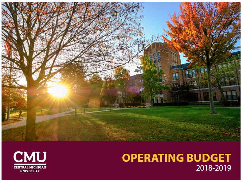 FY19 Operating Budget A photo of Warriner Hall with the title