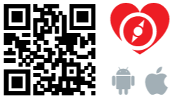 Contact Health Advocate QR code and the logo for Health Advocate, Android and Apple