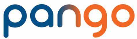 The Pango parking meter app logo in blue and orange color.