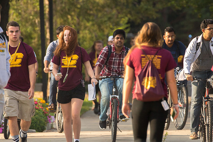 student walking to class 700x467