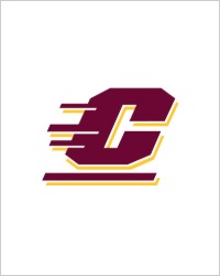 Central Michigan University Action C in maroon with a gold drop shadow against a white background.
