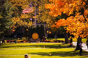 Fall day on CMU's campus.