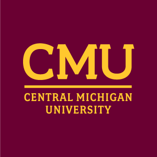 CMU Wordmark Gold on Maroon