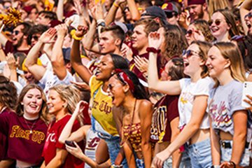 CMU football fans