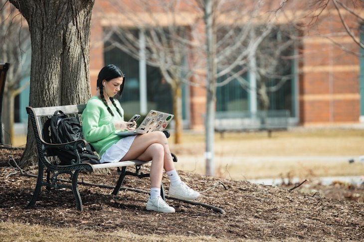 On Thursday, March 17, CMU’s campus got a sneak peak of Spring with weather in the high 50s and low 60s.
