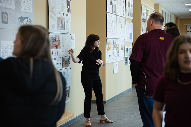 CMU students showcase their designs during the Think 2 Design event.