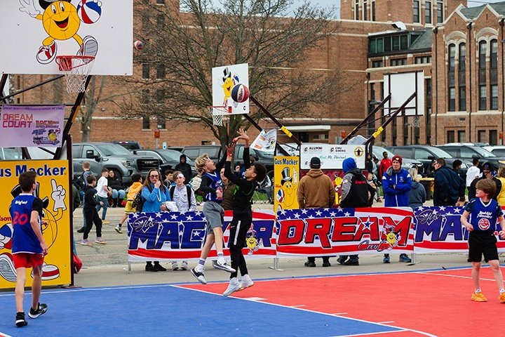 Athletes of all ages competed in the annual Gust Macker 3-on-3 basketball tournament on CMU’s campus.