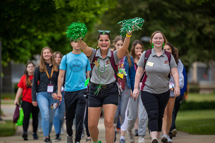 Orientation leaders are fired up to welcome incoming CMU students.