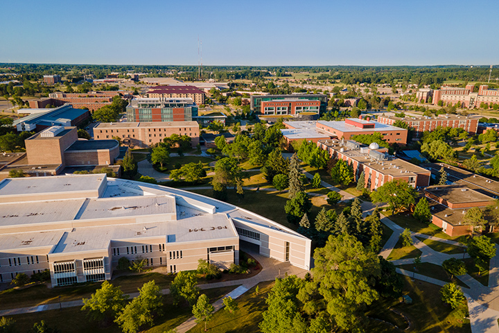 A beautiful view of campus taken on June 28.