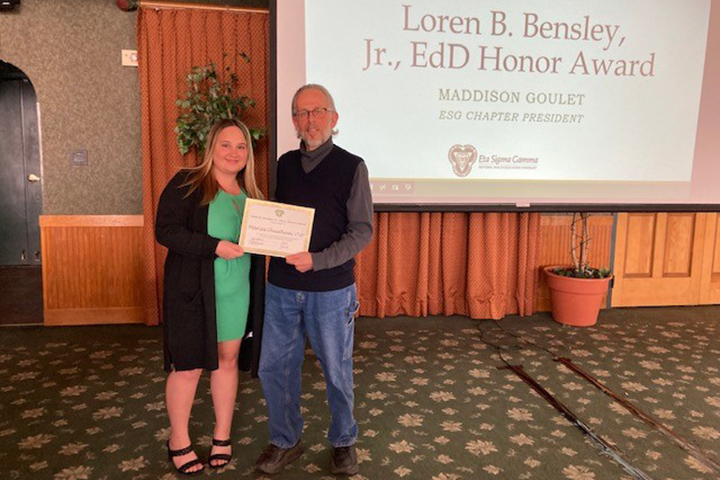 Marcus Cheatham receives the Loren B. Bensley, Jr. Honor Award