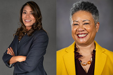 Portraits of Meagan Brown and Regina Beauboeuf