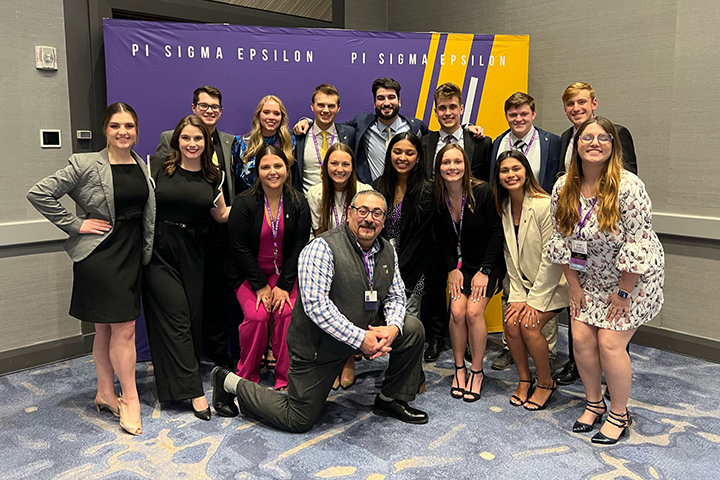 Central Michigan University Zeta Nu chapter won multiple scholarships and competitions at the Pi Sigma Epsilon national convention.
