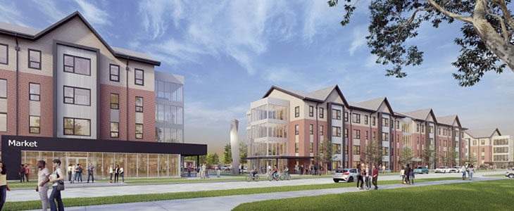 Washington Commons and market rendering