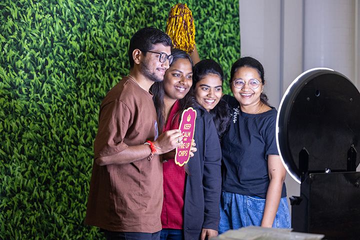 A group of people posing for a photo