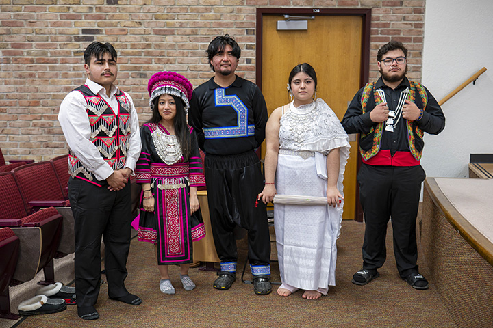 Students dress in Asian Pacific American attire