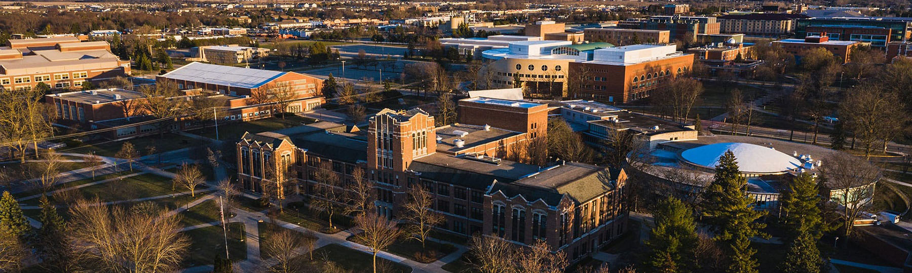 Warriner Aerial in the spring