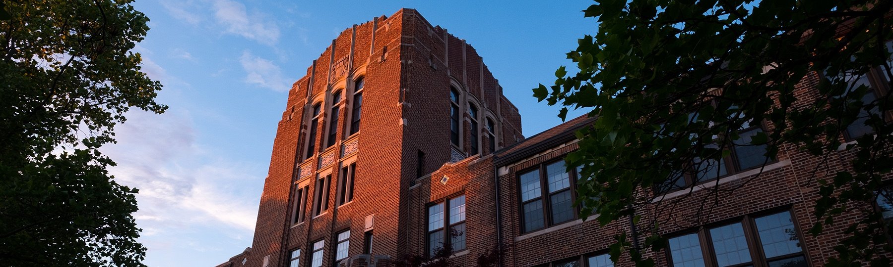Warriner Hall at sunrise