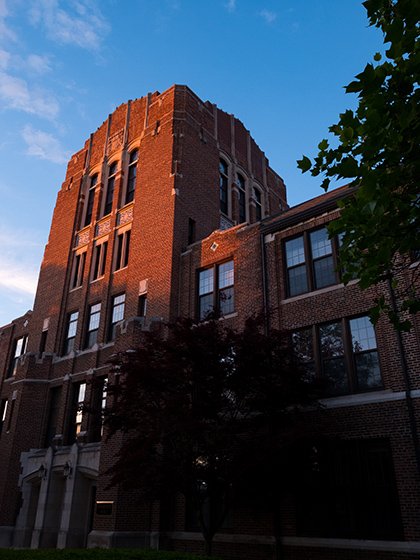 Warriner Hall at sunrise