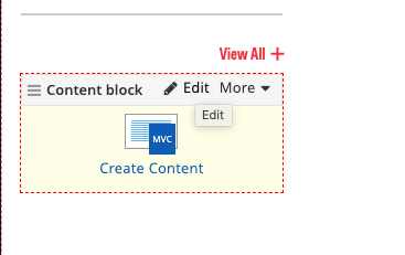 Creating a shared content block step 2