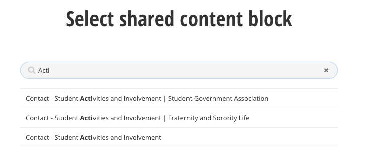 Shared content block step 4 and 5