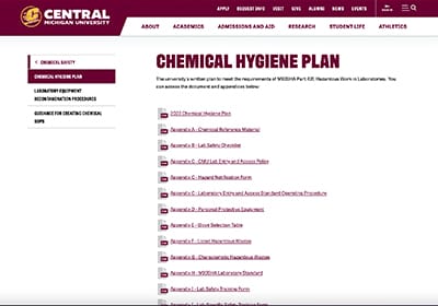 A screenshot of a webpage in Sitefinity showing the document list widget.