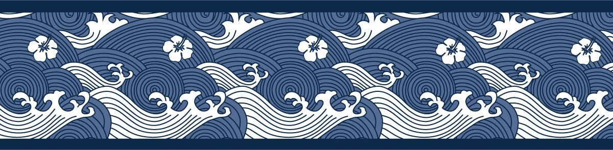 APAHM 2022 wave design with lotus flowers