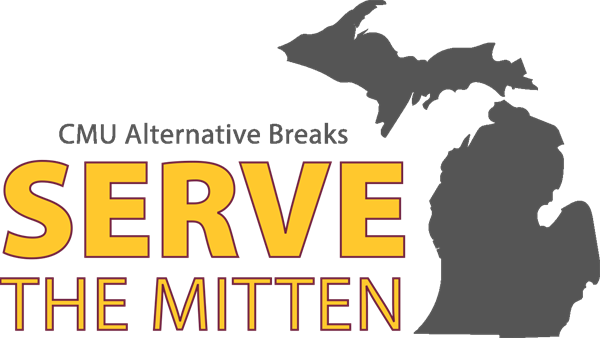 Central Michigan University Alternative Breaks Serve the Mitten logo.