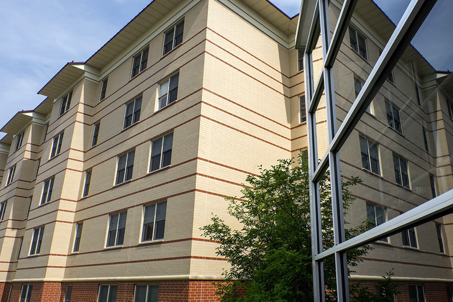 Exterior photo of East Community at Central Michigan University