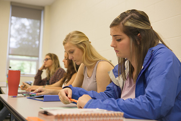 Students in a classroom