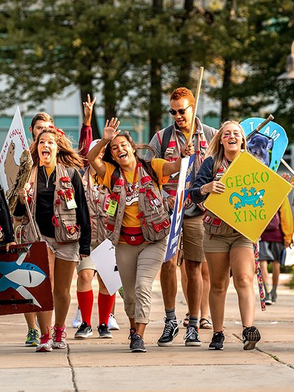Students at Leadership Safari 2021