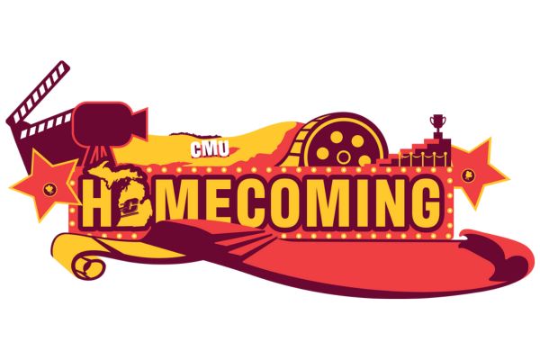 Homecoming 2023 Logo with a Red Carpet Theme