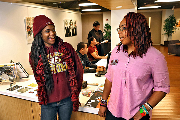Students interacting in the Center for Student Inclusion and Diversity