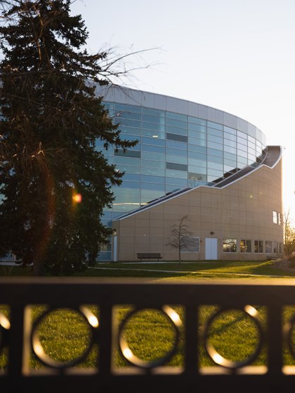 Park Library at daybreak
