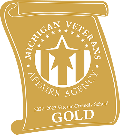 Michigan Veterans Affairs Agency 2022-2023 Veteran-Friendly School Gold Seal