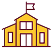 ico-schools icon of a school