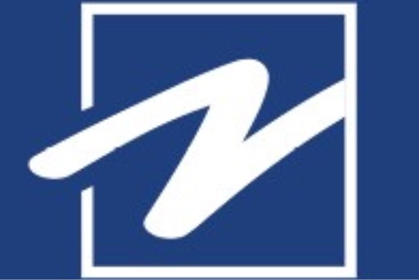 Plante Moran Logo with a white italic letter N and a blue background