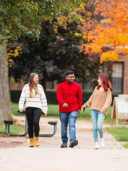 Central Michigan University students on campus