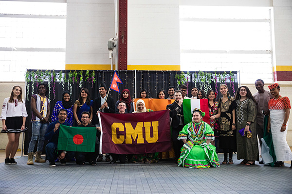 Group shot at the International Student Expo