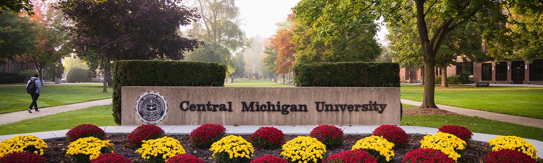 Central Michigan University sign