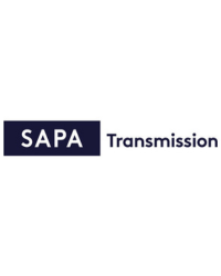 SAPA Transmission 200x250 A logo with white text that reads SAPA that has a blue box around it and blue text that reads Transmission next to it.