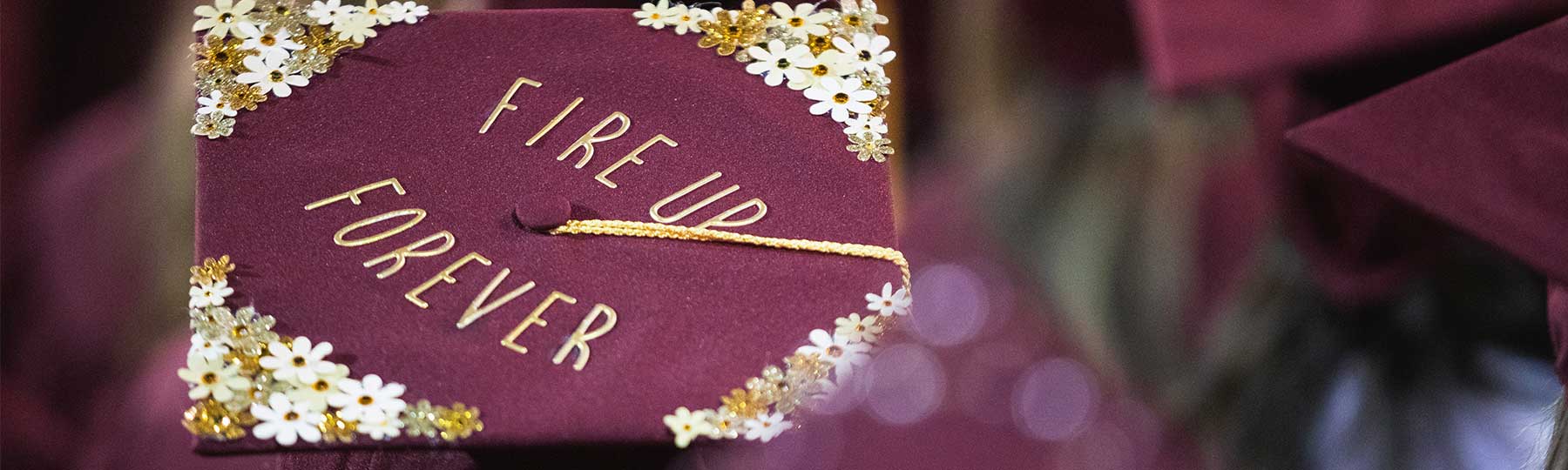 Fire Up Forever Graduation Cap