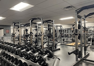 Weight Training Center inside the Student Activity Center.