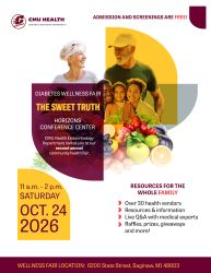 Diabetes wellness fair on Saturday, October 24, 2026